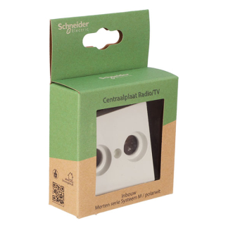 Merten Centraalplaat | Merten | System M (2 poorten, Radio, Televisie, Wit) 58.104.82 K180107993 - 6