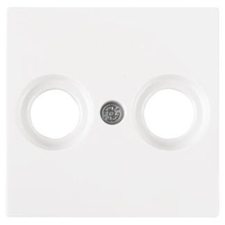 Merten Centraalplaat | Merten | System M (2 poorten, Radio, Televisie, Wit) 58.104.82 K180107993 - 1