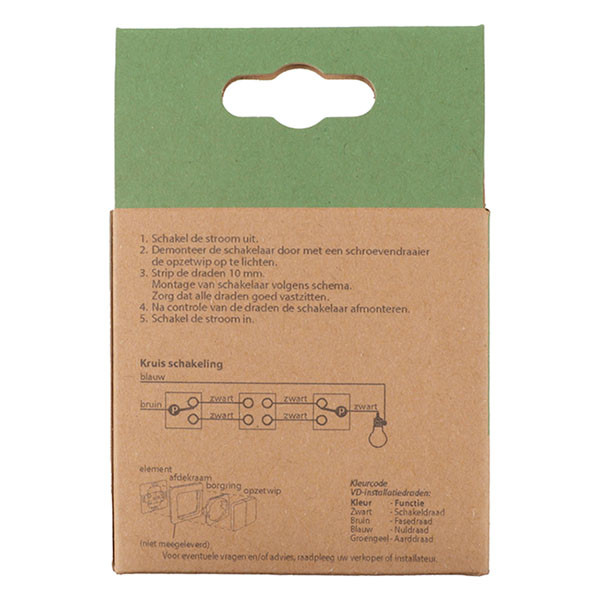 Merten Kruisschakelaar | Merten | System M (Inbouw, Actief wit) 58.101.07 K180107972 - 6