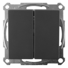 Serieschakelaar | Merten | System M (Inbouw, Antraciet)