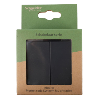 Merten Serieschakelaar | Merten | System M (Inbouw, Antraciet) 58.105.02 K180107976 - 4
