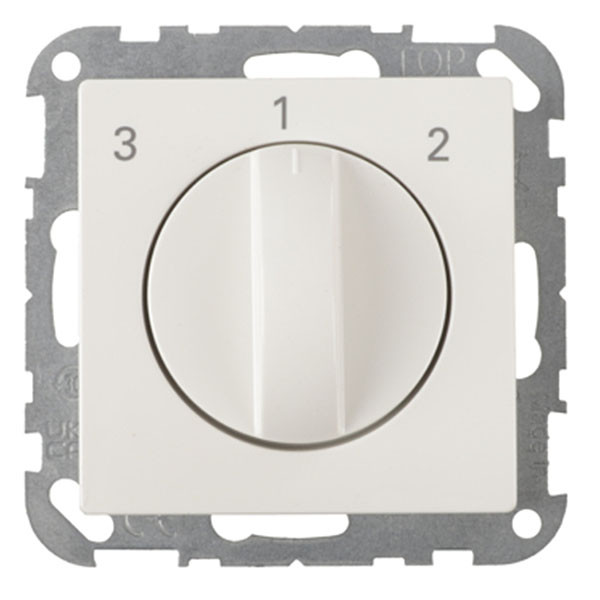 Merten Standenschakelaar | Merten | System M (Inbouw, Draaiknop, 3 standen, Wit) 58.104.18 K180107998 - 1