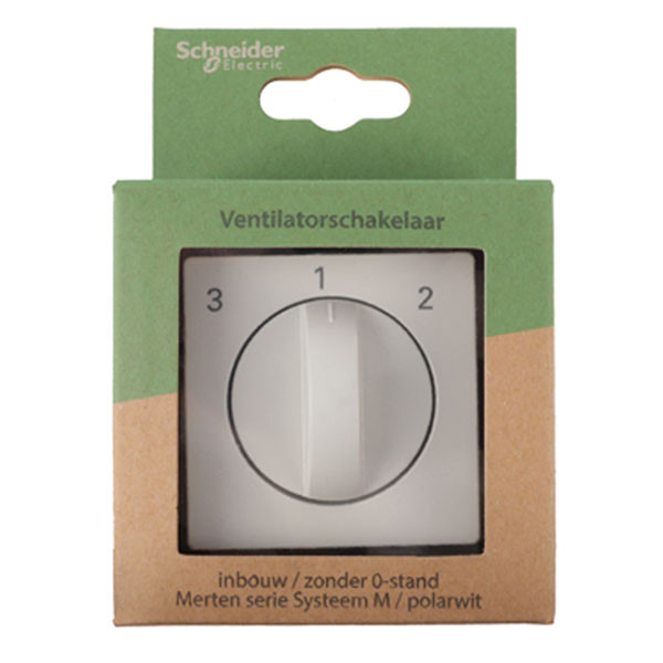 Merten Standenschakelaar | Merten | System M (Inbouw, Draaiknop, 3 standen, Wit) 58.104.18 K180107998 - 4