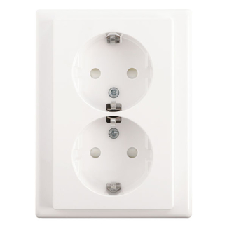 Merten Stopcontact | Merten | System M (Inbouw, Randaarde, Actief wit) 58.101.51 K180107990