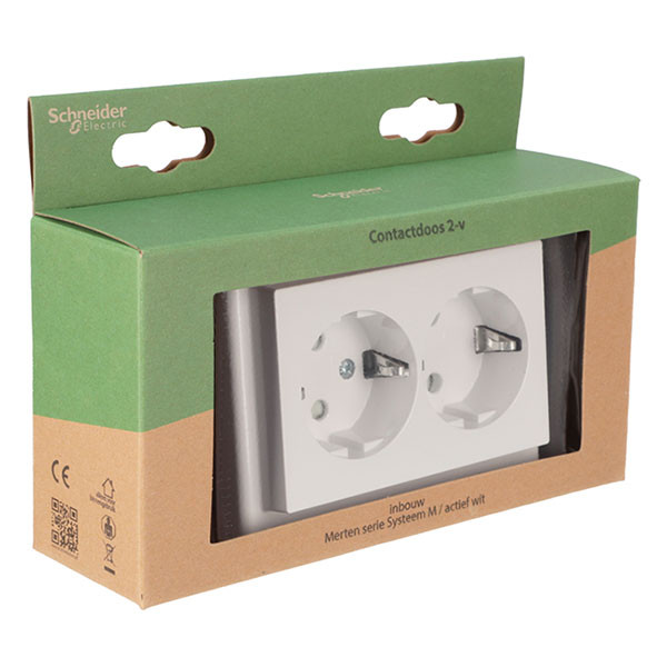 Merten Stopcontact | Merten | System M (Inbouw, Randaarde, Actief wit) 58.101.51 K180107990 - 5