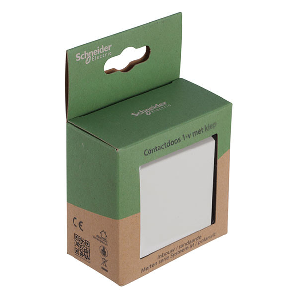 Merten Stopcontact | Merten | System M (Inbouw, Randaarde, Klapdeksel, Wit) 58.104.43 K180107997 - 4