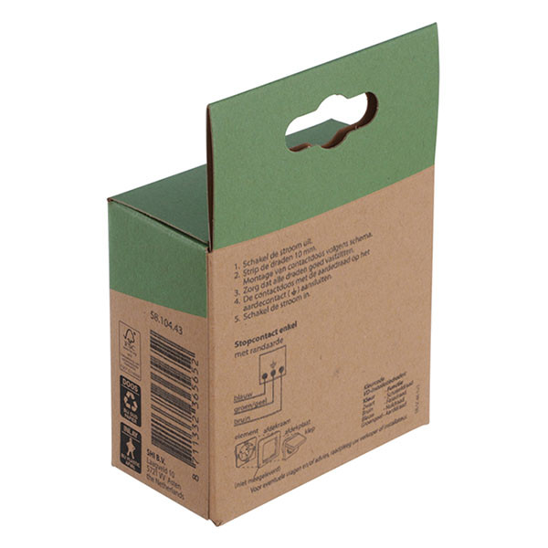 Merten Stopcontact | Merten | System M (Inbouw, Randaarde, Klapdeksel, Wit) 58.104.43 K180107997 - 5