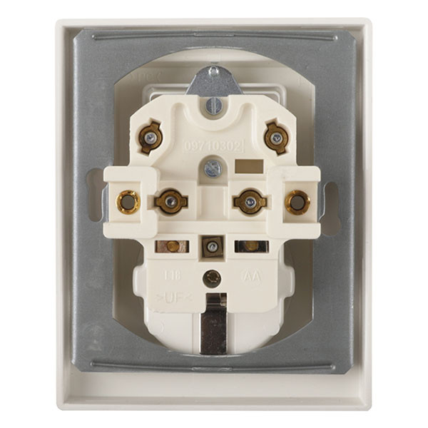Merten Stopcontact met schakelaar | Merten | System M (Inbouw, Randaarde, Serie, Wit) 58.104.60 K180107969 - 3