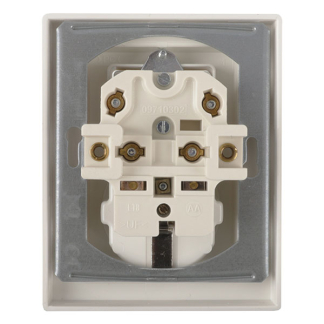 Merten Stopcontact met schakelaar | Merten | System M (Inbouw, Randaarde, Wissel, Wit) 58.104.68 K180107970 - 3