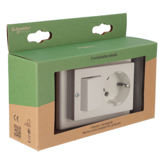 Merten Stopcontact met schakelaar | Merten | System M (Inbouw, Randaarde, Wissel, Wit) 58.104.68 K180107970 - 6