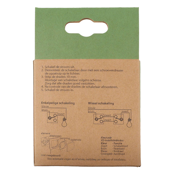 Merten Wisselschakelaar | Merten | System M (Inbouw, Actief wit) 58.101.01 K180107977 - 6