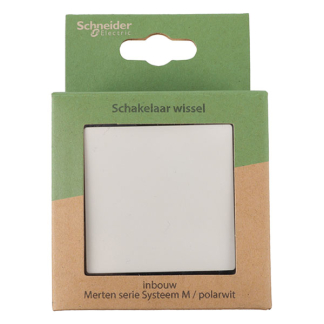Merten Wisselschakelaar | Merten | System M (Inbouw, Wit) 58.104.01 K180107978 - 5