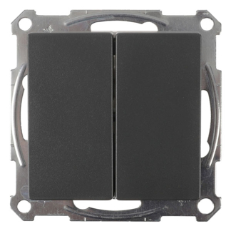 Merten Wissel/wisselschakelaar | Merten | System M (Inbouw, Antraciet) 58.105.03 K180107984 - 1