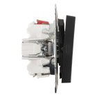 Merten Wissel/wisselschakelaar | Merten | System M (Inbouw, Antraciet) 58.105.03 K180107984 - 2