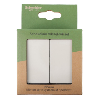 Merten Wissel/wisselschakelaar | Merten | System M (Inbouw, Wit) 58.104.03 K180107981 - 4