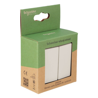 Merten Wissel/wisselschakelaar | Merten | System M (Inbouw, Wit) 58.104.03 K180107981 - 5