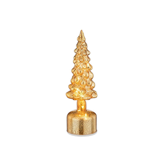 Mica Decorations Decoratie kerstboom | Mica Decorations | 32 x 9.5 cm (Led, Draaibaar, Batterijen, Glas) 1171030 K151000883
