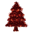 Mica Decorations Decoratie kerstboom | Mica Decorations | 57.5 x 43 x 7.5 cm (Leds, Rood) 1199437 K151002047 - 1