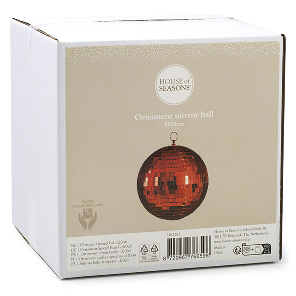 Mica Decorations Discobal | Mica Decorations | Ø 20 cm (Rood) 1162283 K151000646 - 2