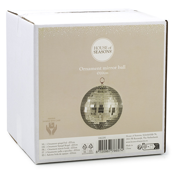 Mica Decorations Discobal | Mica Decorations | Ø 20 cm (Zilver) 1162281 K151000645 - 2