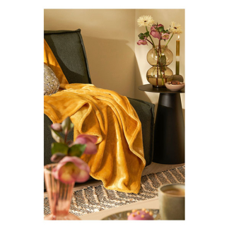 Mica Decorations Fleece deken | Mica Decorations | 180 x 130 cm (Geel) 1130659 K151001958 - 5