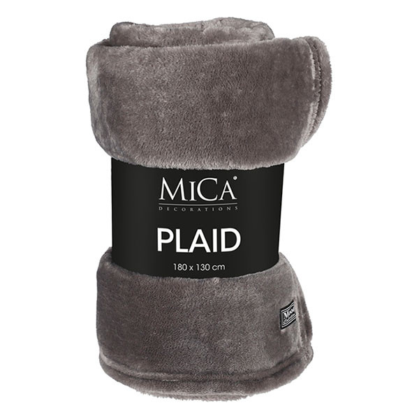 Mica Decorations Fleece deken | Mica Decorations | 180 x 130 cm (Grijs) 1130656 K151001952 - 1
