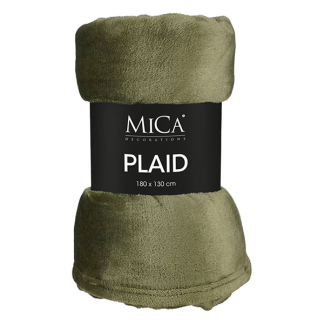 Mica Decorations Fleece deken | Mica Decorations | 180 x 130 cm (Groen) 1130657 K151001954 - 1