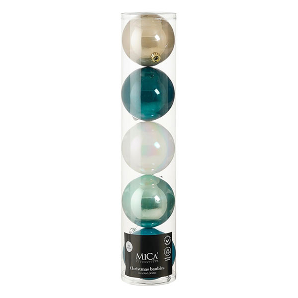 Mica Decorations Kerstballen set | Mica Decorations | Ø 15 cm | 30 stuks (5-kleurig) 1197812 K151001972 - 1