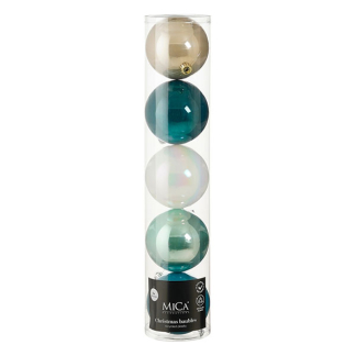 Mica Decorations Kerstballen set | Mica Decorations | Ø 15 cm | 30 stuks (5-kleurig) 1197812 K151001972 - 1
