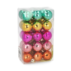 Mica Decorations Kerstballen set | Mica Decorations | Ø 2.5 cm | 30 stuks (Onbreekbaar, 5-kleurig) 1170824 K151000860 - 4