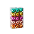 Mica Decorations Kerstballen set | Mica Decorations | Ø 2.5 cm | 30 stuks (Onbreekbaar, 5-kleurig) 1170824 K151000860 - 1
