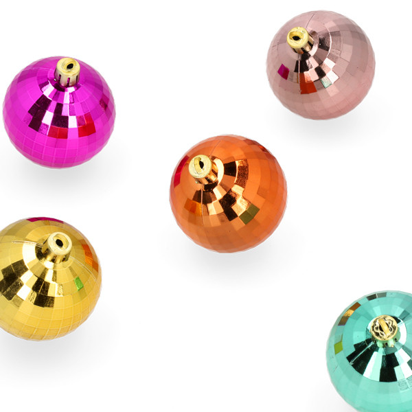 Mica Decorations Kerstballen set | Mica Decorations | Ø 2.5 cm | 30 stuks (Onbreekbaar, 5-kleurig) 1170824 K151000860 - 2