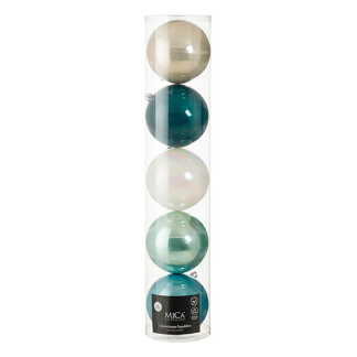 Mica Decorations Kerstballen set | Mica Decorations | Ø 20 cm | 30 stuks (5-kleurig) 1197817 K151001973 - 1