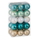 Mica Decorations Kerstballen set | Mica Decorations | Ø 4 cm | 30 stuks (5-kleurig) 1197797 K151001969 - 1