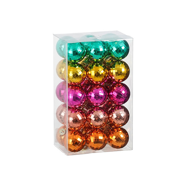 Mica Decorations Kerstballen set | Mica Decorations | Ø 4 cm | 30 stuks (Onbreekbaar, 5-kleurig) 1170825 K151000861 - 3
