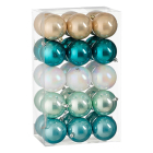 Mica Decorations Kerstballen set | Mica Decorations | Ø 8 cm | 30 stuks (5-kleurig) 1197807 K151001971 - 1