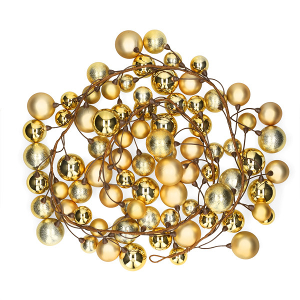 Mica Decorations Kerstballenslinger | Mica Decorations | 1.8 meter (Goud) 1170849 K151000869 - 1