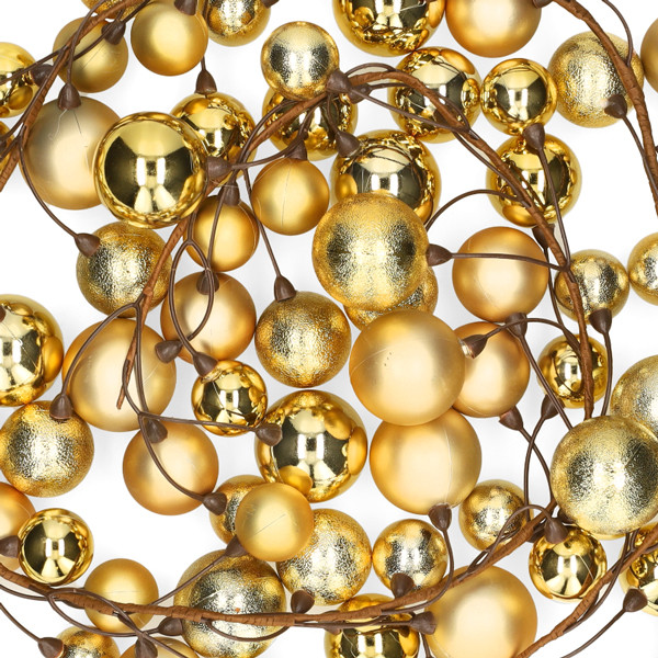 Mica Decorations Kerstballenslinger | Mica Decorations | 1.8 meter (Goud) 1170849 K151000869 - 2
