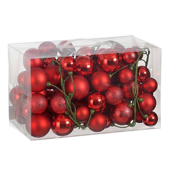 Mica Decorations Kerstballenslinger | Mica Decorations | 1.8 meter (Rood) 1170848 K151000872 - 1
