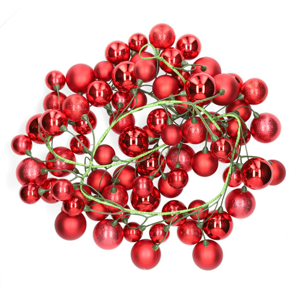Mica Decorations Kerstballenslinger | Mica Decorations | 1.8 meter (Rood) 1170848 K151000872 - 2