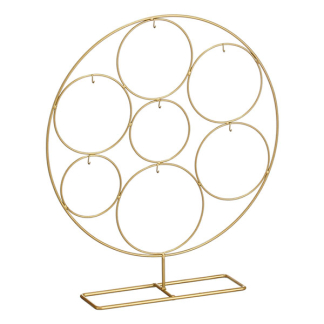 Mica Decorations Kerstbalstandaard | Mica Decorations | 38 x 8 x 43.5 cm (Rond, Goud) 1205082 K151002016