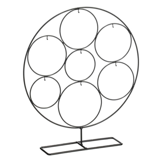 Mica Decorations Kerstbalstandaard | Mica Decorations | 38 x 8 x 43.5 cm (Rond, Zwart) 1205081 K151002014