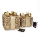 Mica Decorations Kerstfiguur cadeaus | Mica Decorations | 12 x 12 x 14 cm | 2 stuks (Led, Batterijen) 1179880 K151000885 - 4