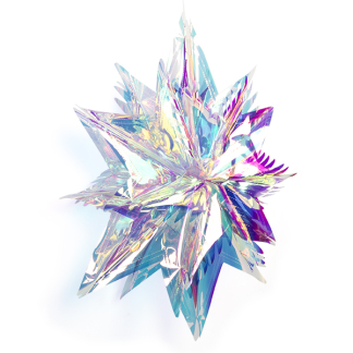 Mica Decorations Kerstster | Mica Decorations | 60 x 55 x 25 cm (Iriserend, Kunststof) 1162313 K151000701 - 2
