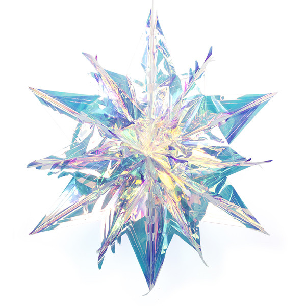 Mica Decorations Kerstster | Mica Decorations | 90 x 80 x 34 cm (Iriserend, Kunststof) 1162314 K151000700 - 1