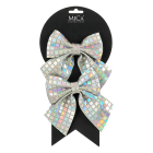 Mica Decorations Kerststrik | Mica Decorations | 12 x 13 cm | 2 stuks (Iriserend) 1198234 K151001989 - 1