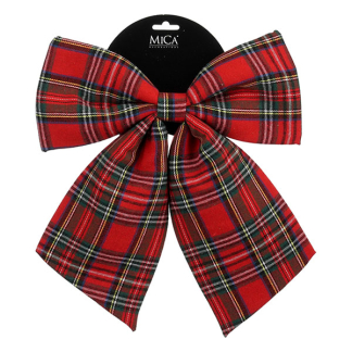 Mica Decorations Kerststrik | Mica Decorations | 28 x 34 cm (Rood, Geruit) 1199525 K151001982 - 1