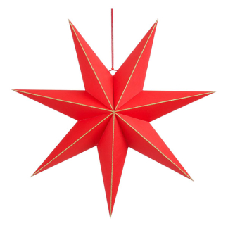 Mica Decorations Papieren kerstster | Mica Decorations | Ø 60 cm (Binnen, Rood) 1207417 K151002040