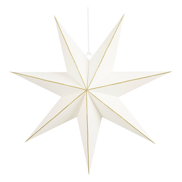 Mica Decorations Papieren kerstster | Mica Decorations | Ø 60 cm (Binnen, Wit) 1207421 K151002042 - 1