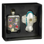 Mica Decorations Reis kerst ornament | Mica Decorations | Set van 2 (Glas) 1198461 K151001966 - 1